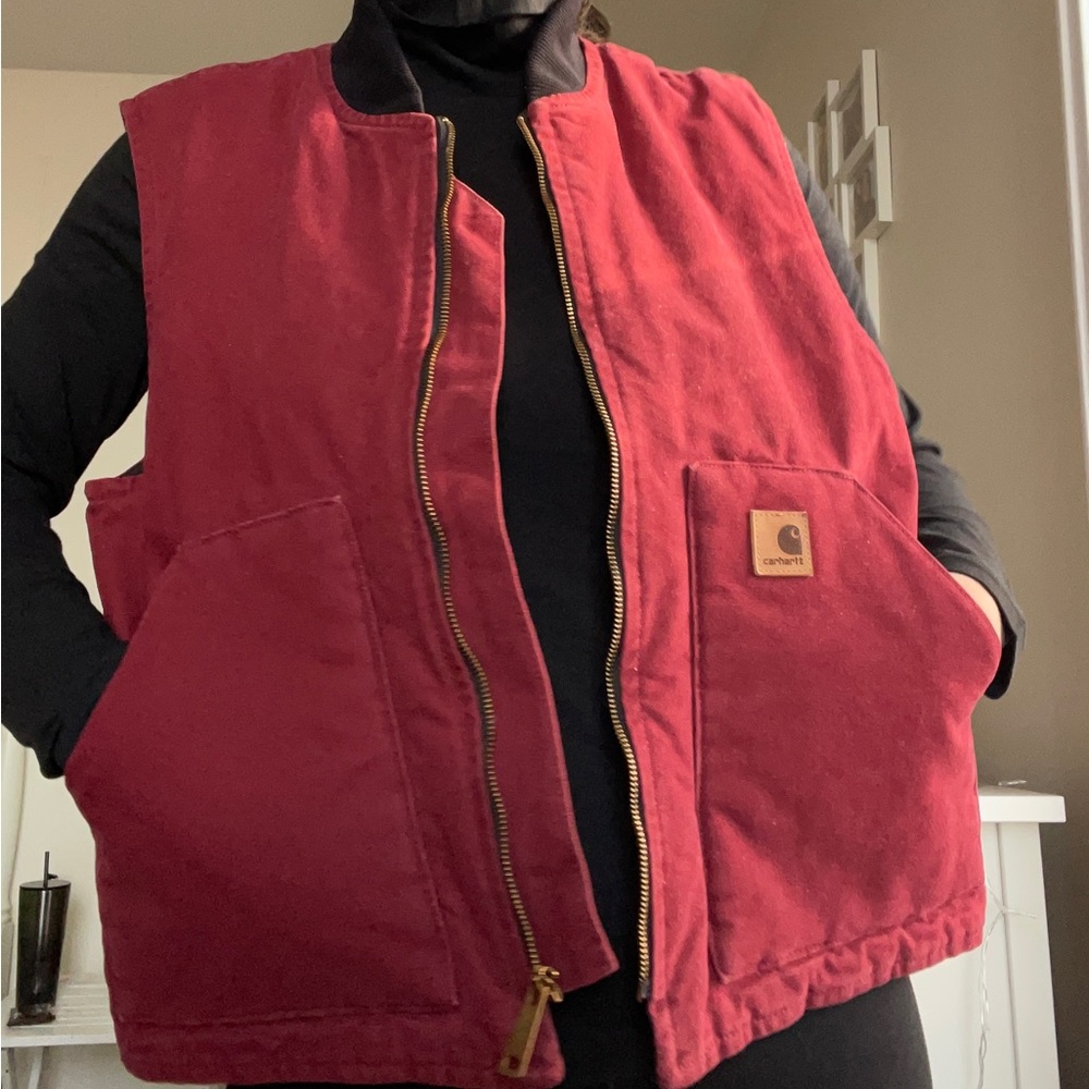 Burgundy Carhartt Vest